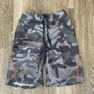 Mens U.S. Apparel Camo Swim Trunks - S